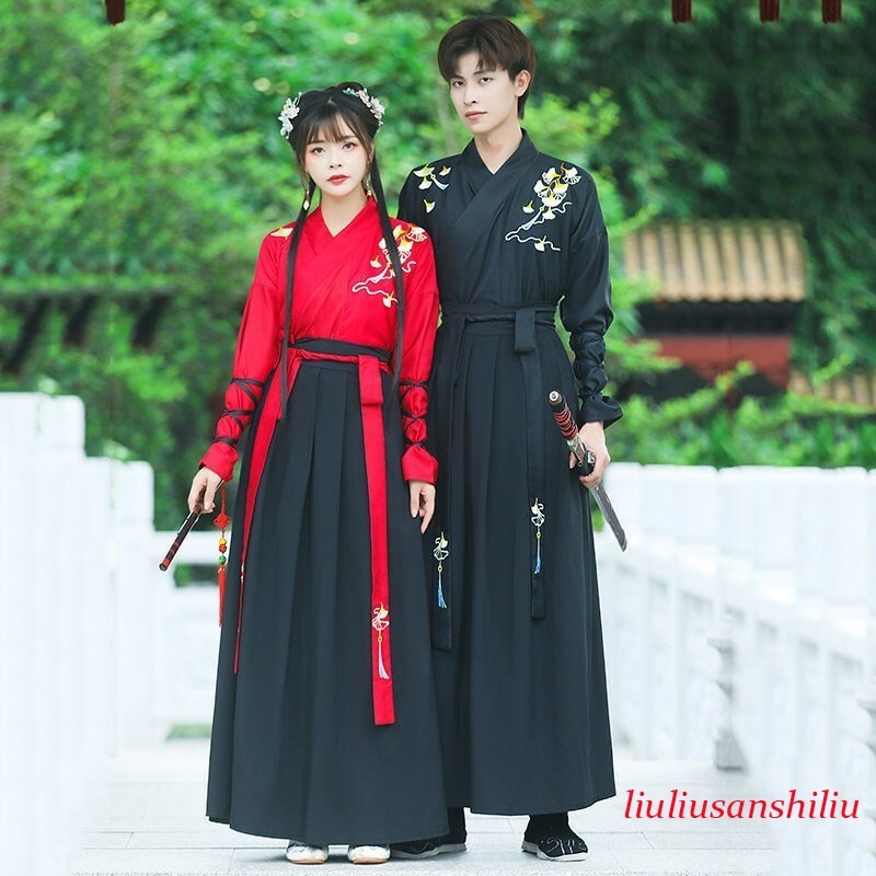 Male Hanfu Cosplay Women Men Ancient Costume Chinese Fashion Traditional Clothes