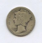 New Listing1917-D Mercury Dime - 90% Silver - Free Shipping