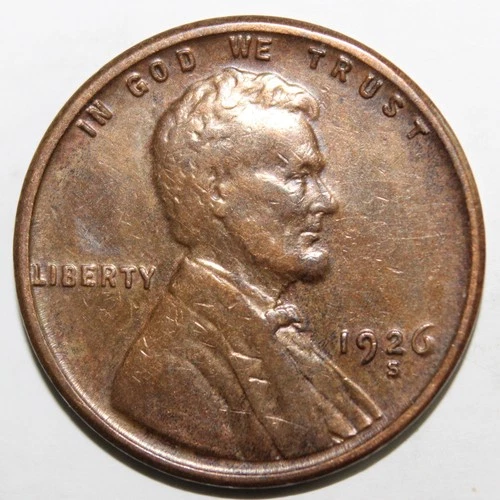 1926-S 1C BN Lincoln Cent- CHOICE XF  BN/ FREE SHIPPING- SMH-140