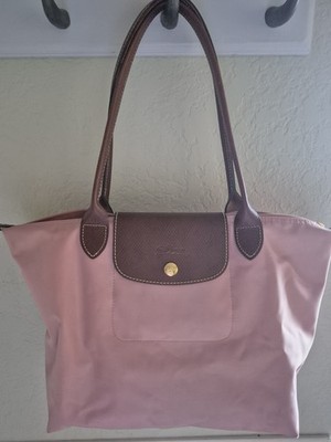 Longchamp Le Pliage Medium Shoulder Shopping Tote French Rose Pink