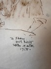 Signed Original Portrait Of Nancy Reagan By Zero Mostel (Drawing) - 1958 — photo 3