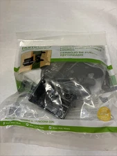 7.75in x 4in Heavy-Duty Black Stainless Steel Fence Gate Latch