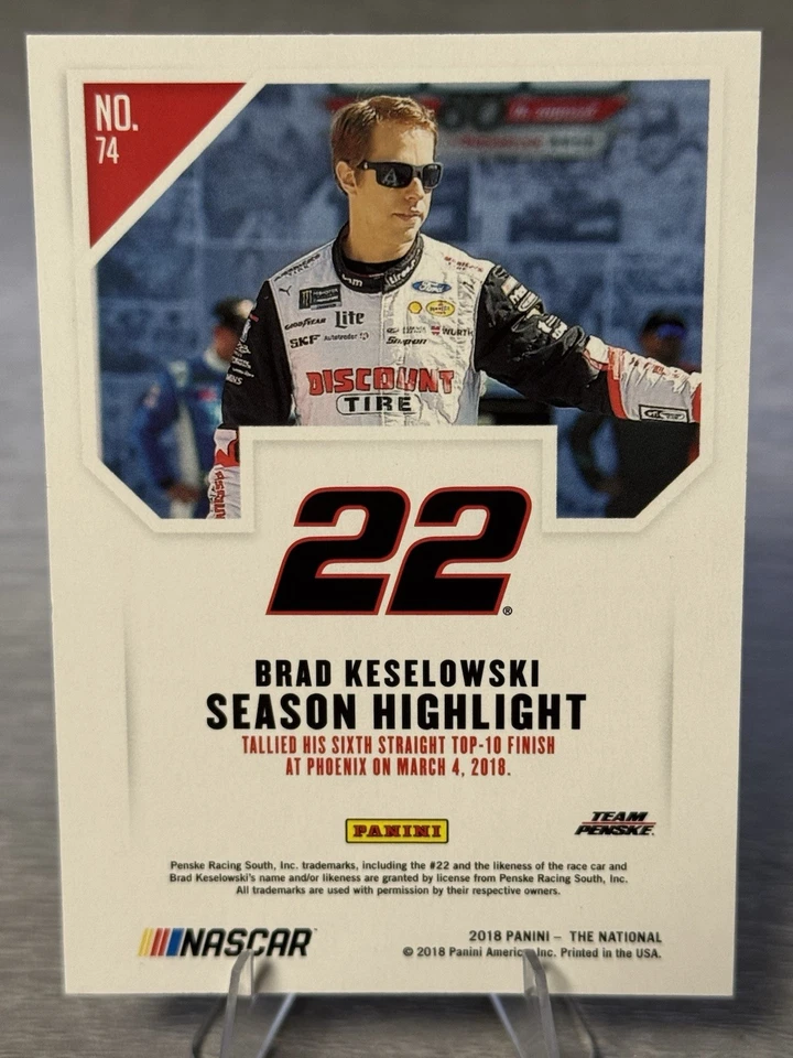 🏁BRAD KESELOWSKI 2018 Panini National Convention Pyramids SSP /10 #NASCAR🏁 - Image 4 of 4