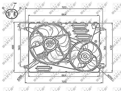 NRF Lüfter, Motorkühlung  für LAND ROVER