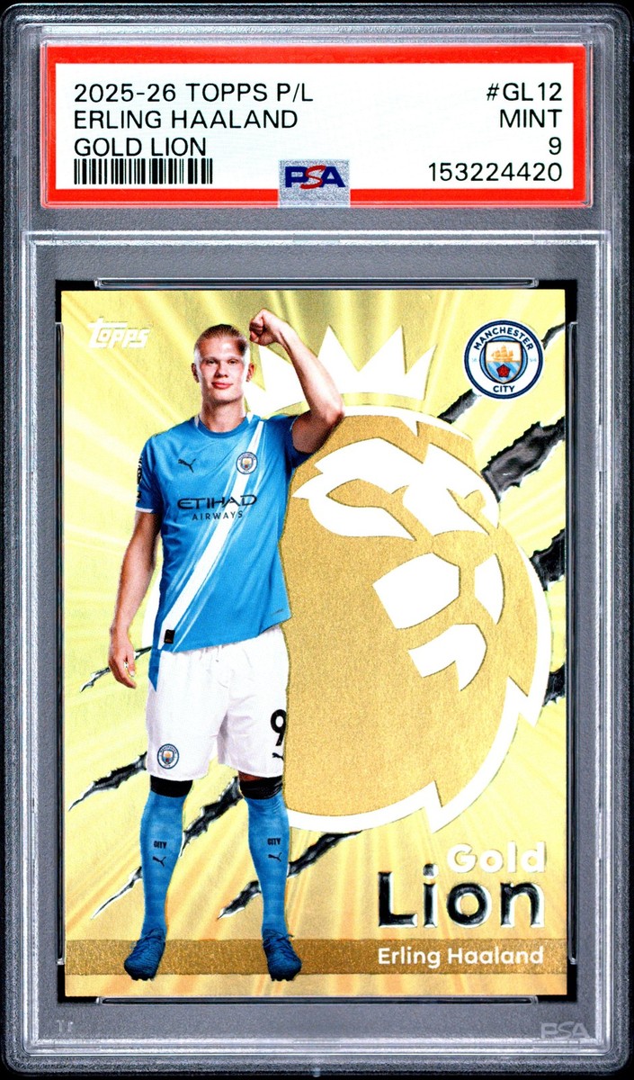 2025-26 Topps Premier League - Gold Lion Erling Haaland #GL 12 for