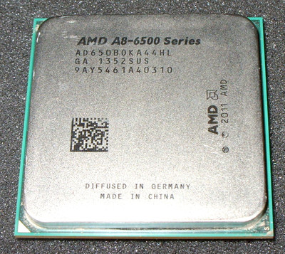 AMD 3.5 GHZ MODEL A8-6500 QUAD CORE PROCESSOR, AD650BOKA44HL, FM2,  US SELLER