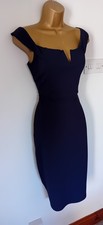 AX PARIS Navy blue. Bardo Bodycon dress. Occasion. Womens UK 12 ☆  NEW ☆ 