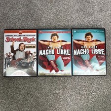3 Jack Black DVDs Nacho Libre Special Edition Wide Full Screen School Of Rock