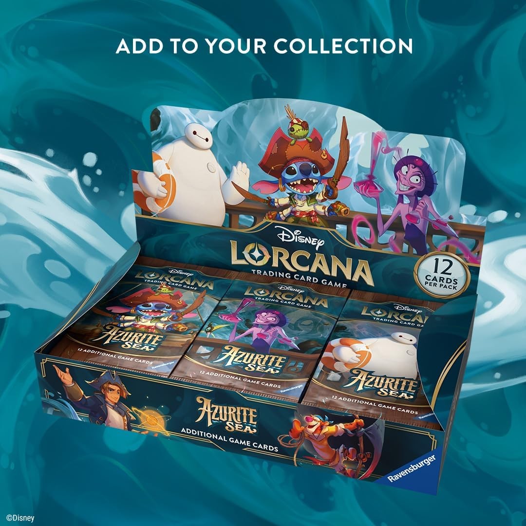 Disney Lorcana TCG: Azurite Sea Booster Box - 24 Packs [Set 6] | eBay