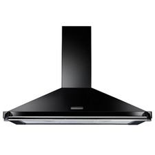 Image of Rangemaster Classic 90cm Chimney Cooker Hood - Black & Chrome RCLAHDC90BLC