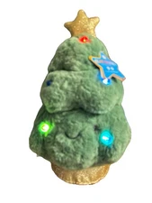 F.A.O. Schwarz 12" Glow Brights Plush LED with Sound Vintage Holiday Tree NWT