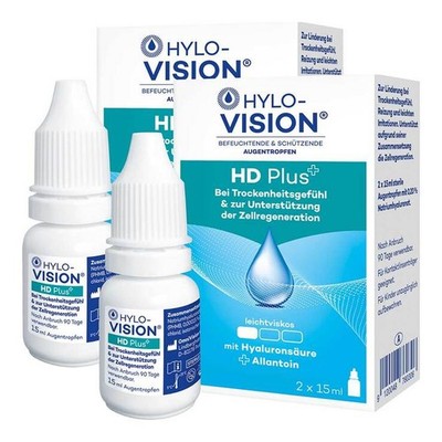 Hylo-Vision HD Plus Augentropfen · 2x 2x15 ml · PZN 08032302
