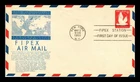 US COVER FIPEX AIR MAIL 6C POSTAL STATIONERY FIRST DAY ISSUE ANDERSON CACHET