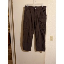 FIRST Tactical Men's Brown Cargo Pants Utility Work Outdoor Size 34 Ri Stop