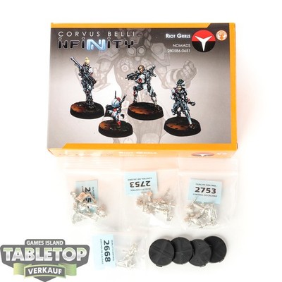 Infinity - 4x Nomads - Riot Grrls - im Gussrahmen