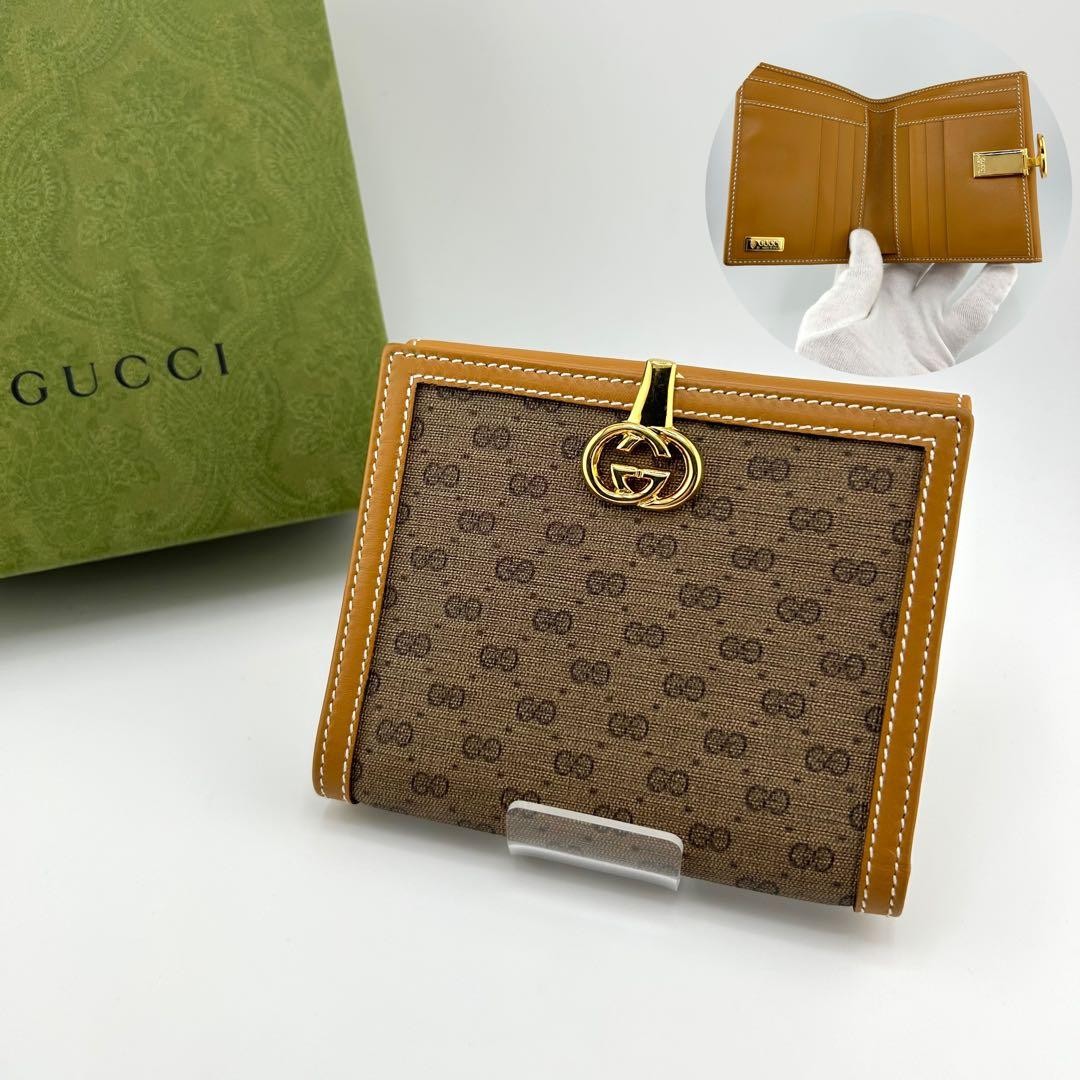 GUCCI Two-Fold Interlocking GG Pattern Mini Walle… - image 1