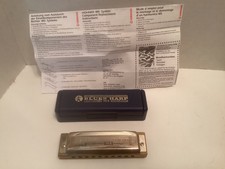 M. Hohner Blues Harmonica PAC Key G W/ Case Germany