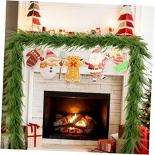 9 FT Realistic-Feel PE Norfolk Pine Christmas Garland Real Touch Christmas