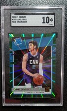2020 Donruss Holo Green Laser #202 LaMelo Ball Rookie Card RC Hornets SGC 10 Gem