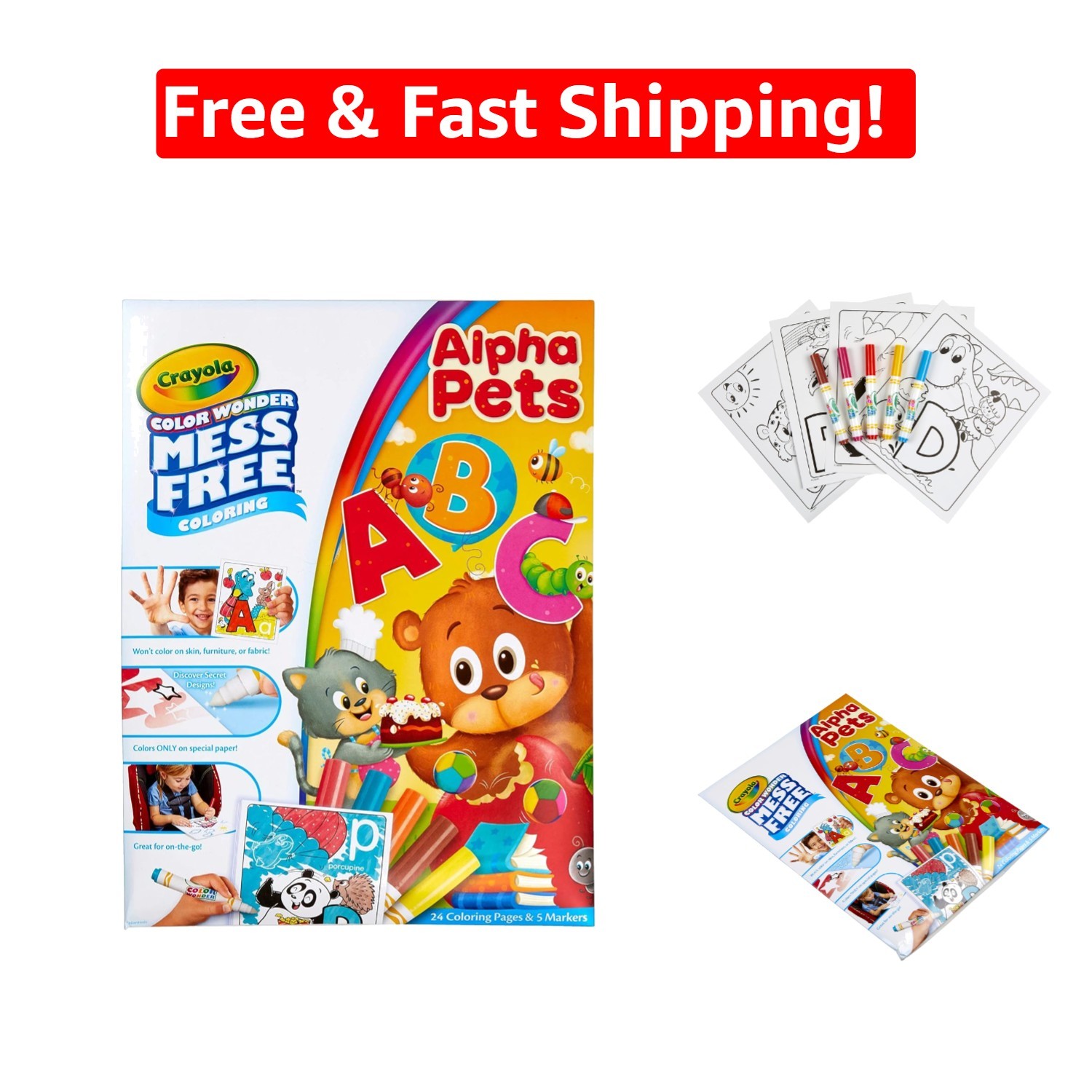 Mess-Free Color Wonder Art Activity for Toddlers - Alpha Pet