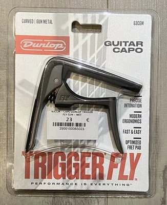 NEUF MARQUE DUNLOP TRIGGER FLY CAPO 63CGM CURVED / GUN METAL GUITARE CAPODASTRE