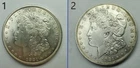 Lot of 2 Morgan Silver Dollars 1921 Two 90% Silver $1 US Coins $2 Face Bullion