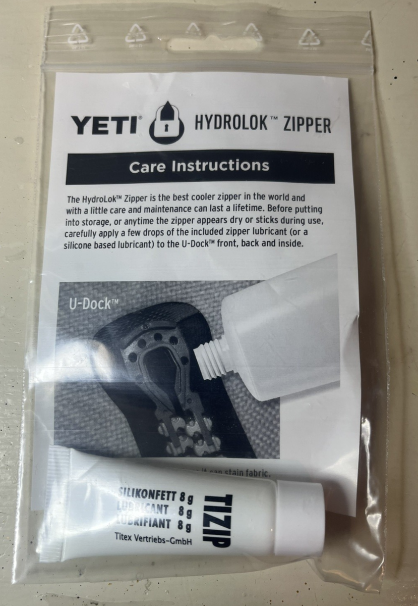 Yeti Hydrolok Zipper Lubricant With Care Instructions, Brand New | eBay Yeti Hydrolok Zipper Lubricant With Care Instructions, Brand New | eBay