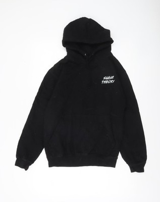 Sugar Theory Herren Schwarz Pullover Hoodie Gr. S Skelett Grafik