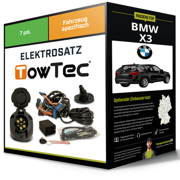 Elektrosatz 7-Pol Spezifisch für BMW X3 03.2014-09.2017 NEU-image