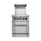 Connerton Cn24-24G 24" Gas Restaurant Range, (1) Standard Oven, (1) Griddle