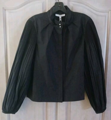 DEREK LAM 1O CROSBY NWT($395.) Blk Ballon Slv.Jacket Size 8
