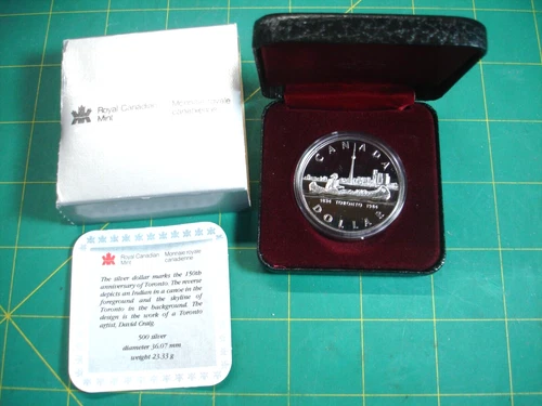 1984 ROYAL CANADIAN MINT PROOF SILVER DOLLAR TORONTO COIN