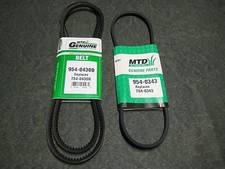 MTD 954-0343 drive belt / 954-0430B auger belt x2 combo OEM snow blower 754-0430