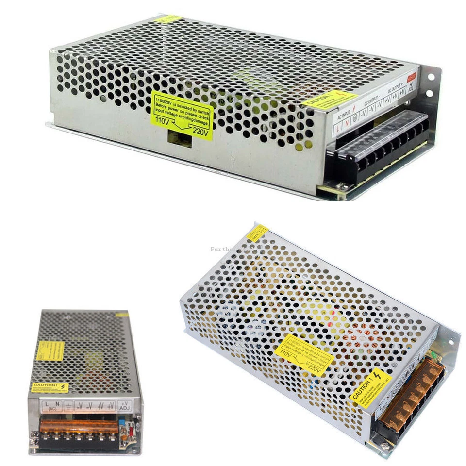 AC 110V-220V To DC 12V/24V/5V 2A/5A/10A/30A/50A/60A Switch Power Supply Adapter - Image 4 of 4