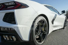 For 20-Up Corvette C8 GM XL Extended CARBON FLASH Rear Splash Guards Mud Flaps