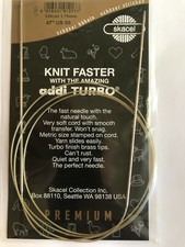 addi Turbo  Circular Knitting Needles Skacel USA US 00 1.75mm , 47 inch 120cm 