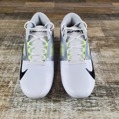 Nike Alpha Menace 4 Pro Mens Shoes Sz 11 White Black Lace-Up