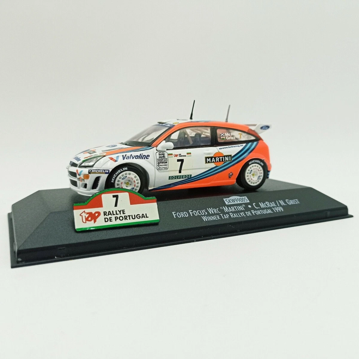Miniature Skid 1/43 - Ford Focus WRC Portugal 1999 #7 Grist - SKW99005