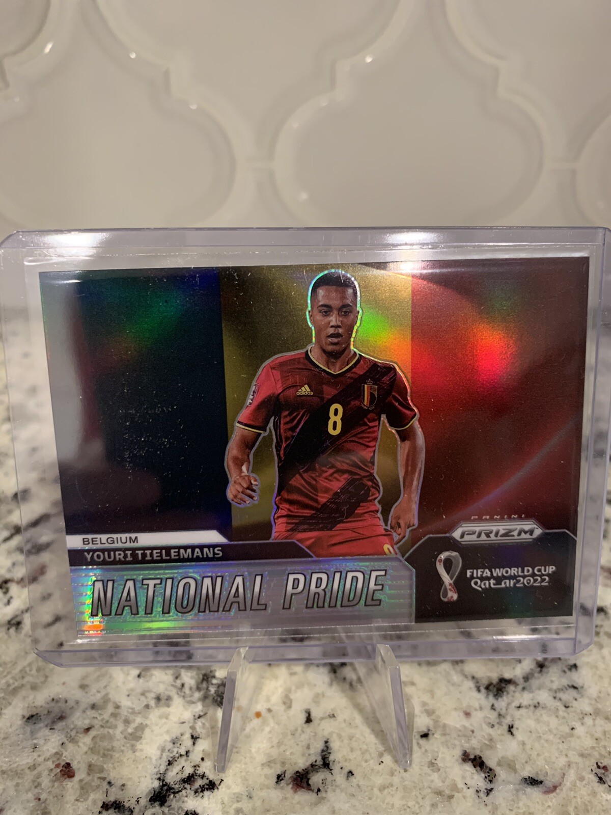 2022 Prizm World Cup Youri Tielemans Silver Prizm National Pride #2 Belgium
