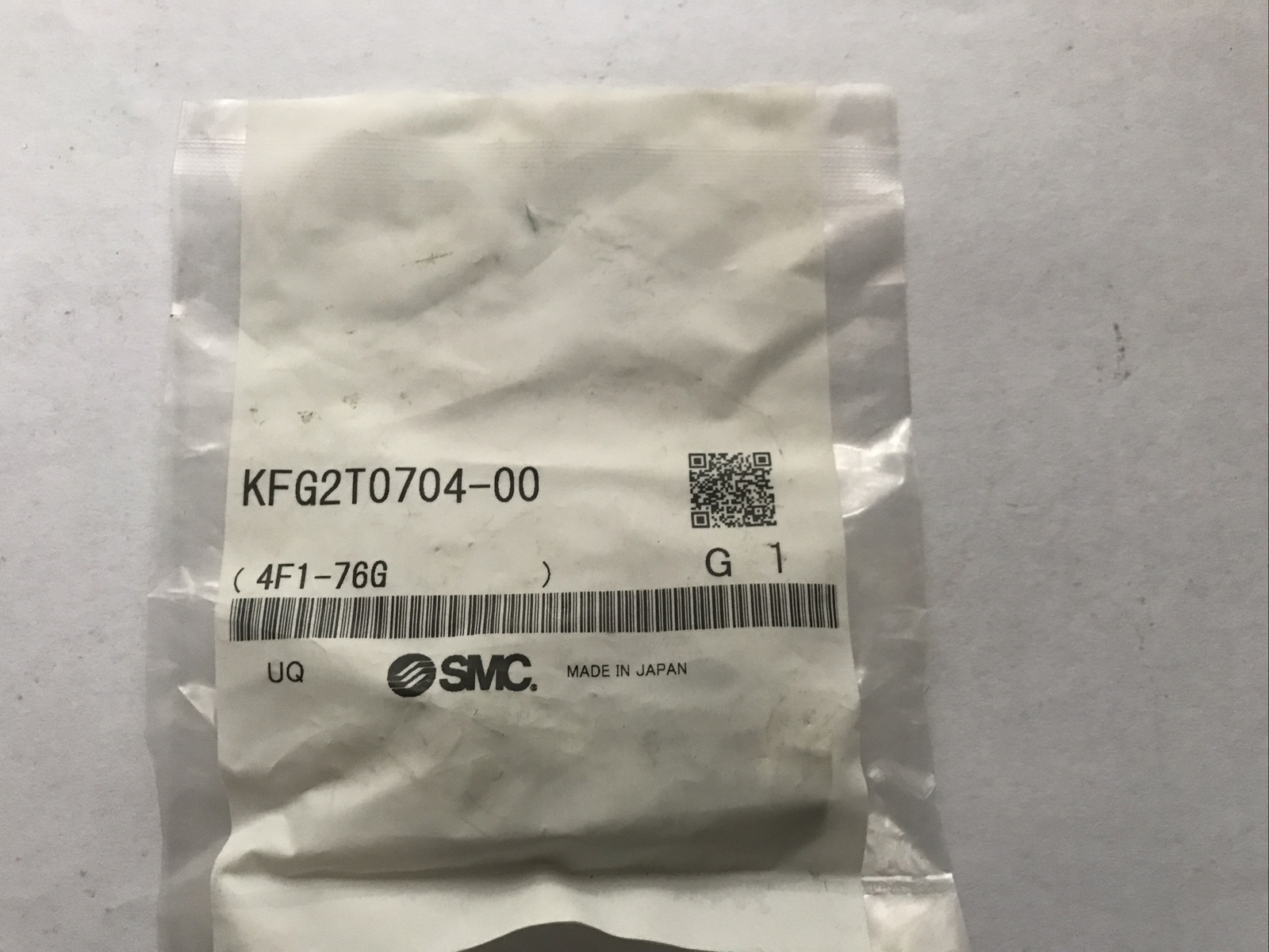 SMC Fitting KFG2T0704-00 Tee Fitting SS316  for 1/4" OD Tubing. QTY Of 1