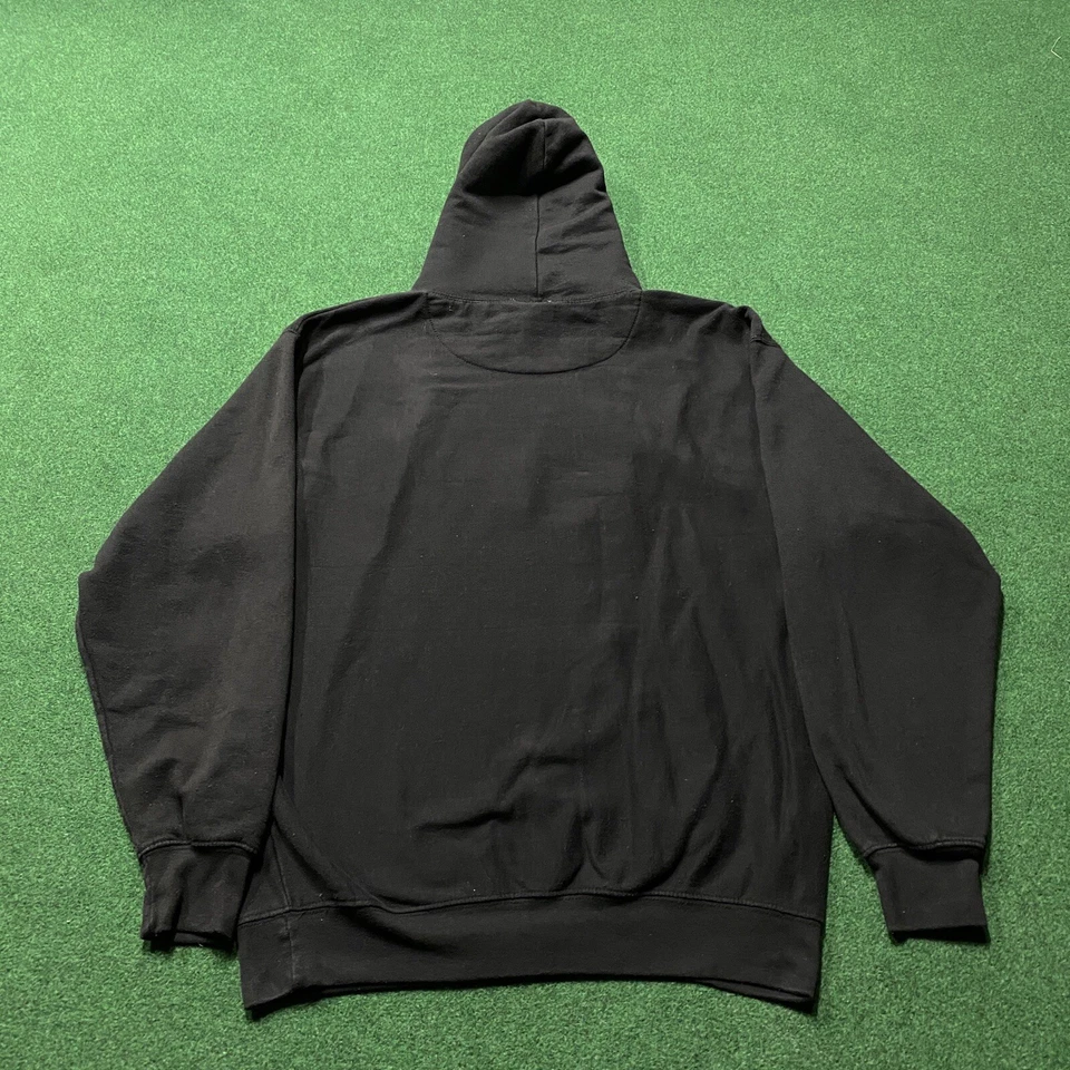 Sudadera con Capucha De Colección Chicago Blackhawks Para Hombres L Negra NHL Hockey Majestuosa Sudadera Foto 3 de 4