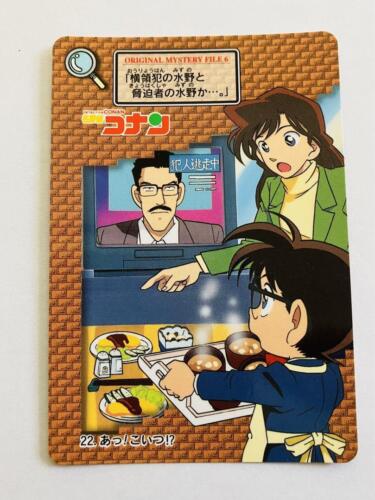 DETECTIVE CONAN CASE CLOSED EDOGAWA MOURI RAN CARDDASS NO22 VINTAGE - Picture 1 of 2
