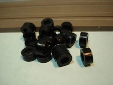 10 PAIR SILICONE BLACK AURORA AFX H.O. SCALE SLOT CAR  AFX REAR TIRES SEE DETAIL