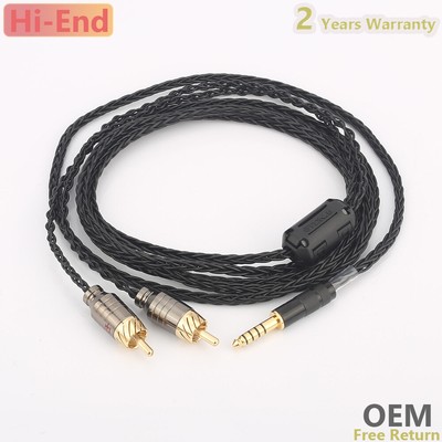 2.5/3.5/4.4mm Hifi AUX Audio Male to 2 RCA Y Male Stereo Cable Cord Wire Plug