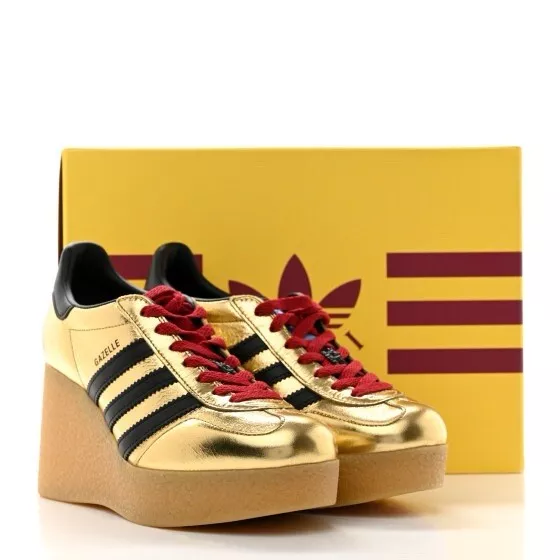 Baskets GUCCI X ADIDAS Ginza Gazelle ton or