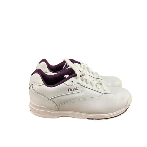 Etonic Women's Bowling Shoes Size 7M Whtie Purple - Picture 4 of 10