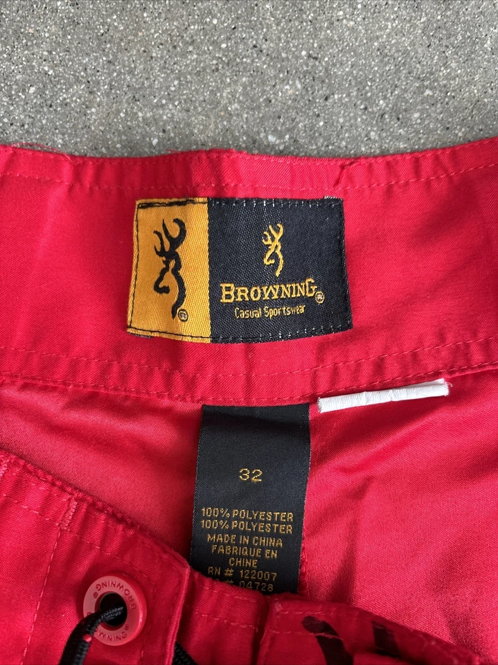 Browning Rojo Board Shorts Hombre Talla 32 Foto 3 de 4