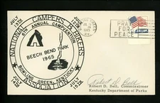 US Postal History Organizations Campers Hikers Beech Bend 1965 Bowling Green KY