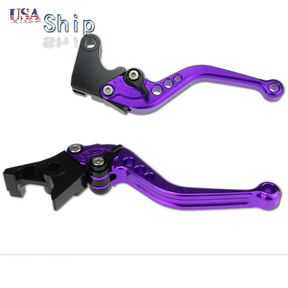 Palancas de embrague de freno cortas ajustables CNC para Honda CBR600RR 2007 2008 2009-2022 Foto 2 de 4