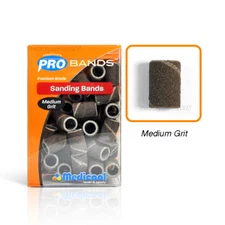 Medicool Acrylic Red Sanding Bands - Medium Grit 100 pcs